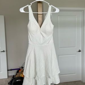 White cocktail dress in size medium